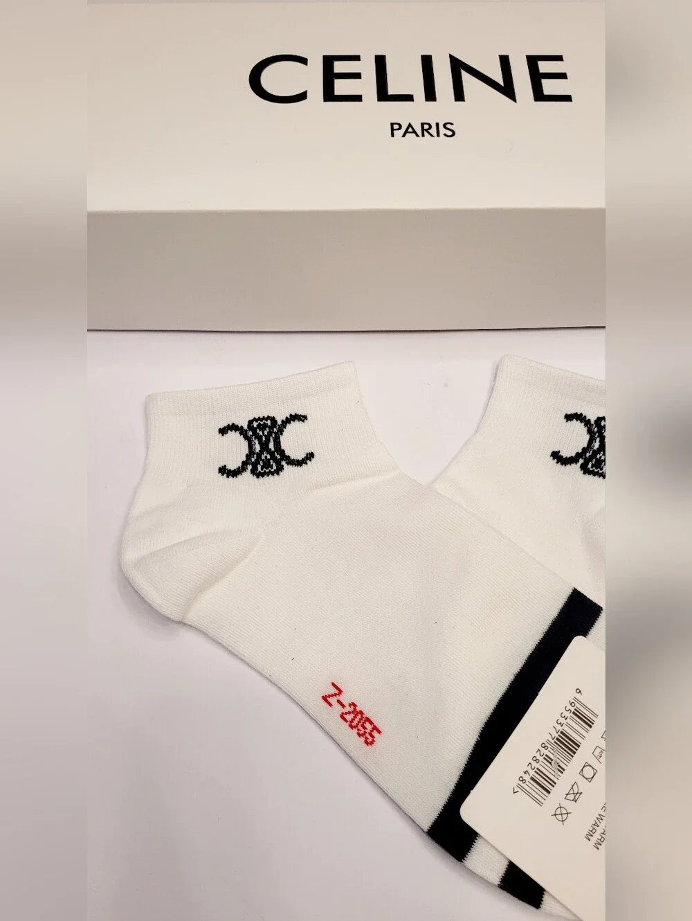 🇫🇷 CELINE White Logo✨️ Ankle Socks🧦